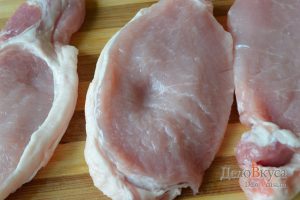 Отбивные из свинины: Мясо проверить