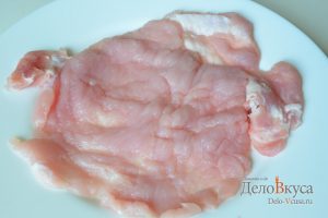 Отбивные из свинины: Мясо отбить с двух сторон