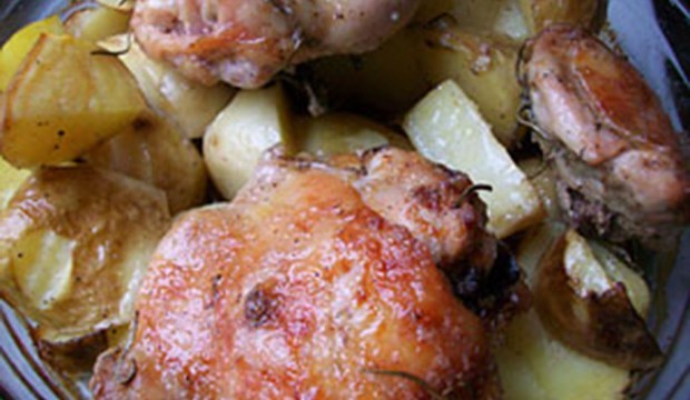 запеченые куриные бедрышки