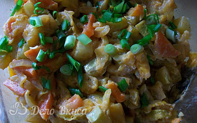 Рецепт тушеные кабачки с капустой
