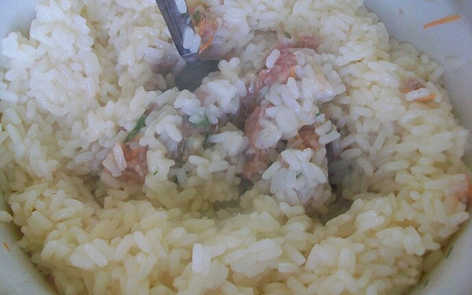Мясная начинка для голубцов, фаршированного перца или кабачков: фото к шагу 3.
