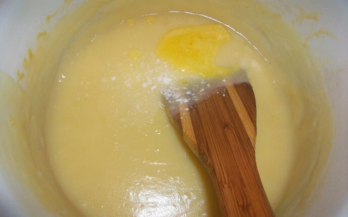 Заварной крем на молоке и яйцах: фото к шагу 8. Заварной крем на молоке и яйцах: фото к шагу 8.