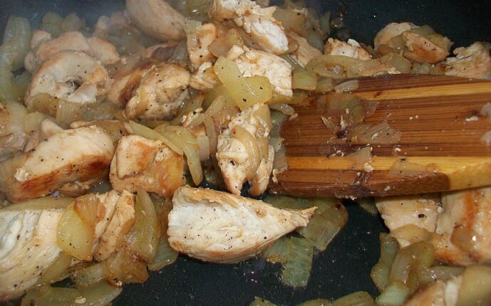 Мясная начинка для пирожков, картопляников и пирогов: фото к шагу 6.