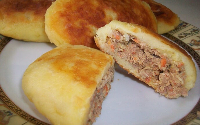 Зразы картофельные с мясом (картопляники): фото к шагу 16.