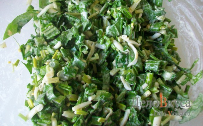 Салат из черемши с майонезом — рецепт с фото пошагово