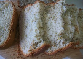 хлеб с зеленью и чесноком