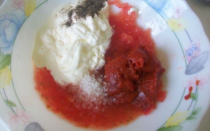 Перец фаршированный мясом и рисом: фото к шагу 6.