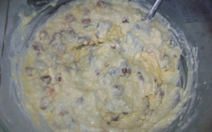 Творожные печенья с изюмом. Простое печенье с творогом и изюмом: фото к шагу 4. Творожные печенья с изюмом. Простое печенье с творогом и изюмом: фото к шагу 4.