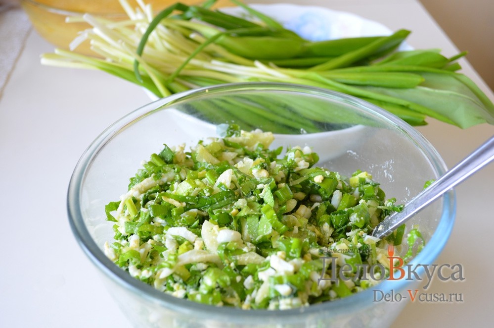 Салат из черемши с огурцами
