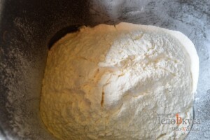 Ржаной хлеб в хлебопечке с вяленым мясом или с беконом: фото к шагу 4.