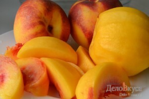 Карамелизированные персики. Начинка из персиков: фото к шагу 1.