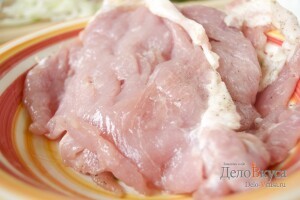 Мясо по-французски из свинины: Свинину отбить