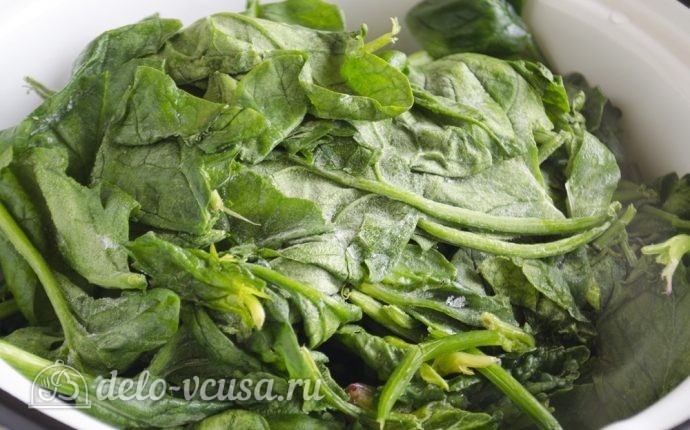 Паста со шпинатом и рикоттой (Fusilli agli spinaci e ricotta): фото к шагу 1.