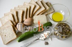 Бутерброды со шпротами: Ингредиенты
