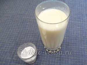 Желе кофе с коньяком: Растворить молоко с сахаром