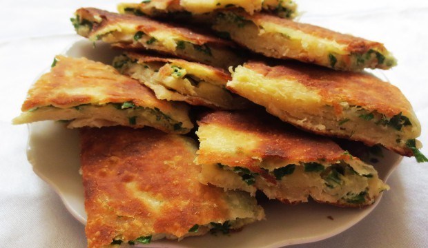 Плацинды с зеленью