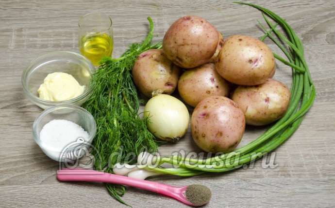 Молодая картошка с укропом: Ингредиенты