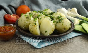 Молодая картошка с укропом