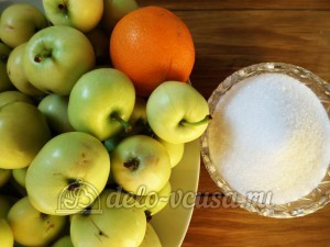 Варенье из яблок с апельсинами в хлебопечке: Ингредиенты