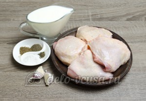 Курица в кефире: Ингредиенты