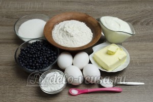 Пирог с черникой: Ингредиенты