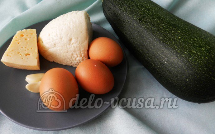 Запеканка из кабачков и творога: Ингредиенты