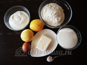 Пирог с лимоном: Ингредиенты