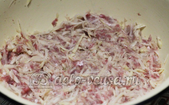 Бурма с мясом: Подготовить начинку