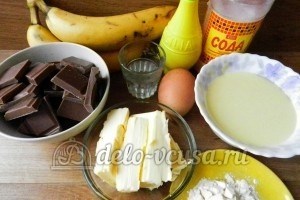 Рулет с бананом и сгущенкой: Ингредиенты