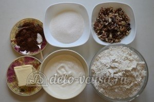 Ореховое печенье с шоколадом: Ингредиенты