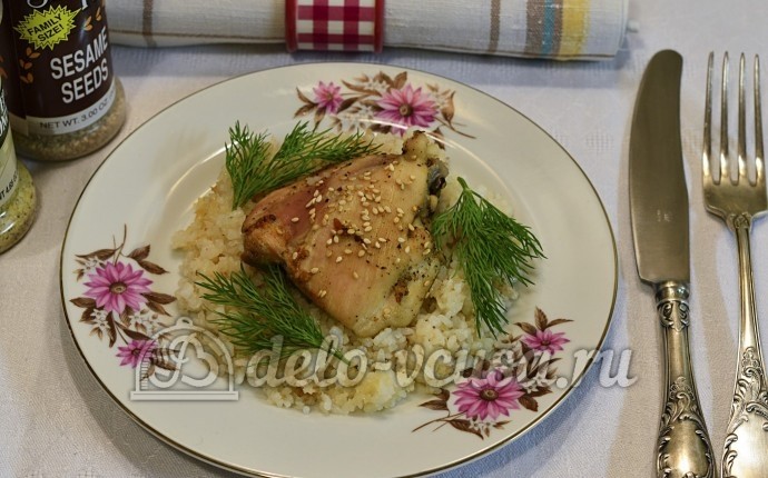 Курица с рисом в духовке