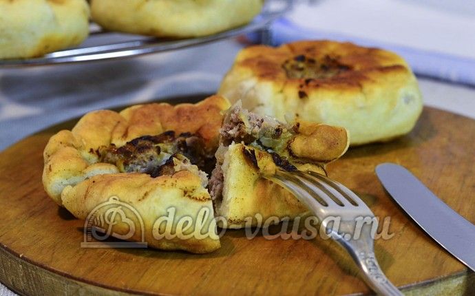 Рецепт беляши без дрожжей на молоке и кефире