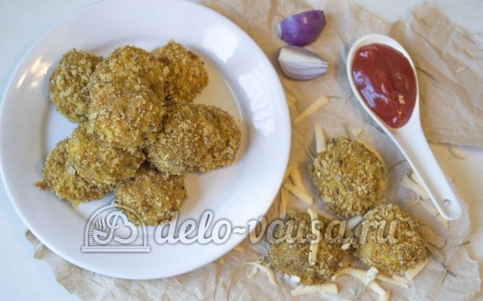 Овощные шарики с сыром