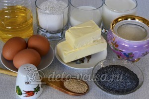 Дрожжевые булочки с маком: Ингредиенты