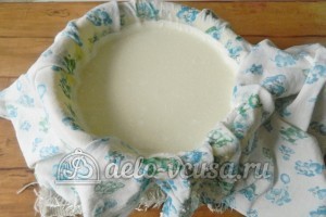 Домашний сыр Фета: Перелить молоко