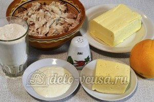 Тарталетки с курицей и апельсином: Ингредиенты