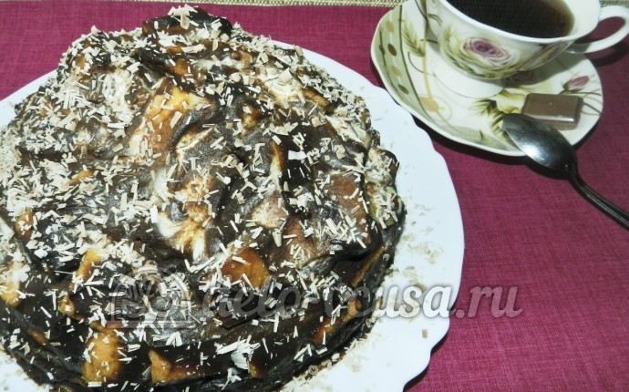 Торт Графские развалины из бисквита: Украсить по вкусу