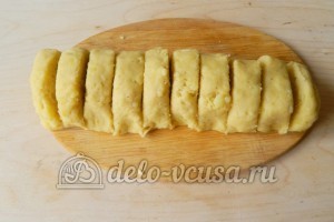 Финские картофельные лепешки: Разделить на равные части