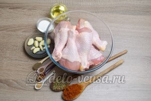 Куриные ножки в духовке: Ингредиенты