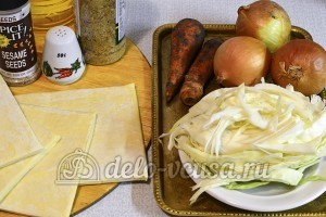 Пироги с капустой и морковью: Ингредиенты