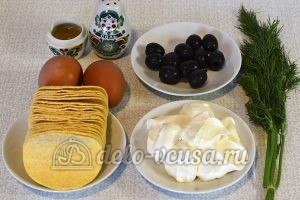 Сырная закуска на чипсах: Ингредиенты