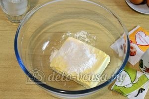Печенье с корицей и изюмом: Готовим тесто