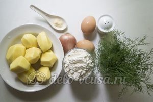 Оладьи из картофельного пюре: Ингредиенты