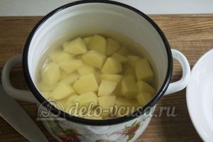 Оладьи из картофельного пюре: Отварить картошку