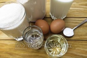 Блины на молоке с содой: Ингредиенты