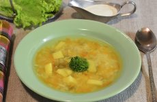 Рисовый суп без мяса