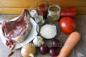 Суп харчо из говядины: Ингредиенты
