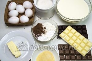 Торт Три шоколада: Ингредиенты