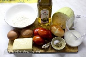 Запеканка из кабачков, помидоров и сыра: Ингредиенты