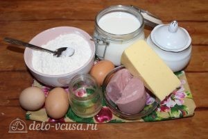 Блины с ветчиной и сыром: Ингредиенты